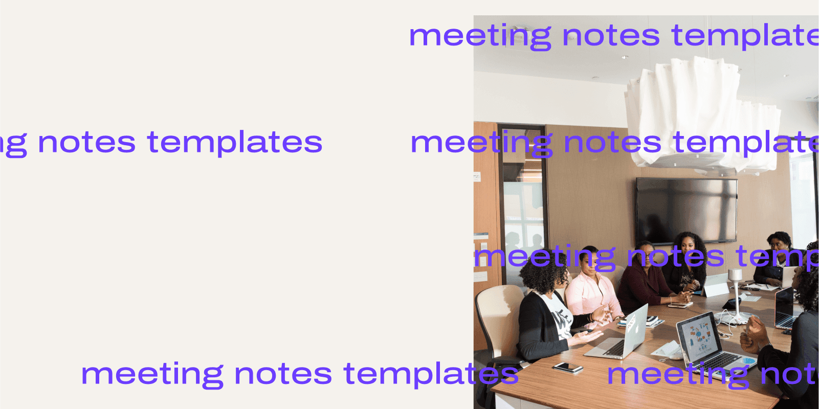 Meeting notes templates header