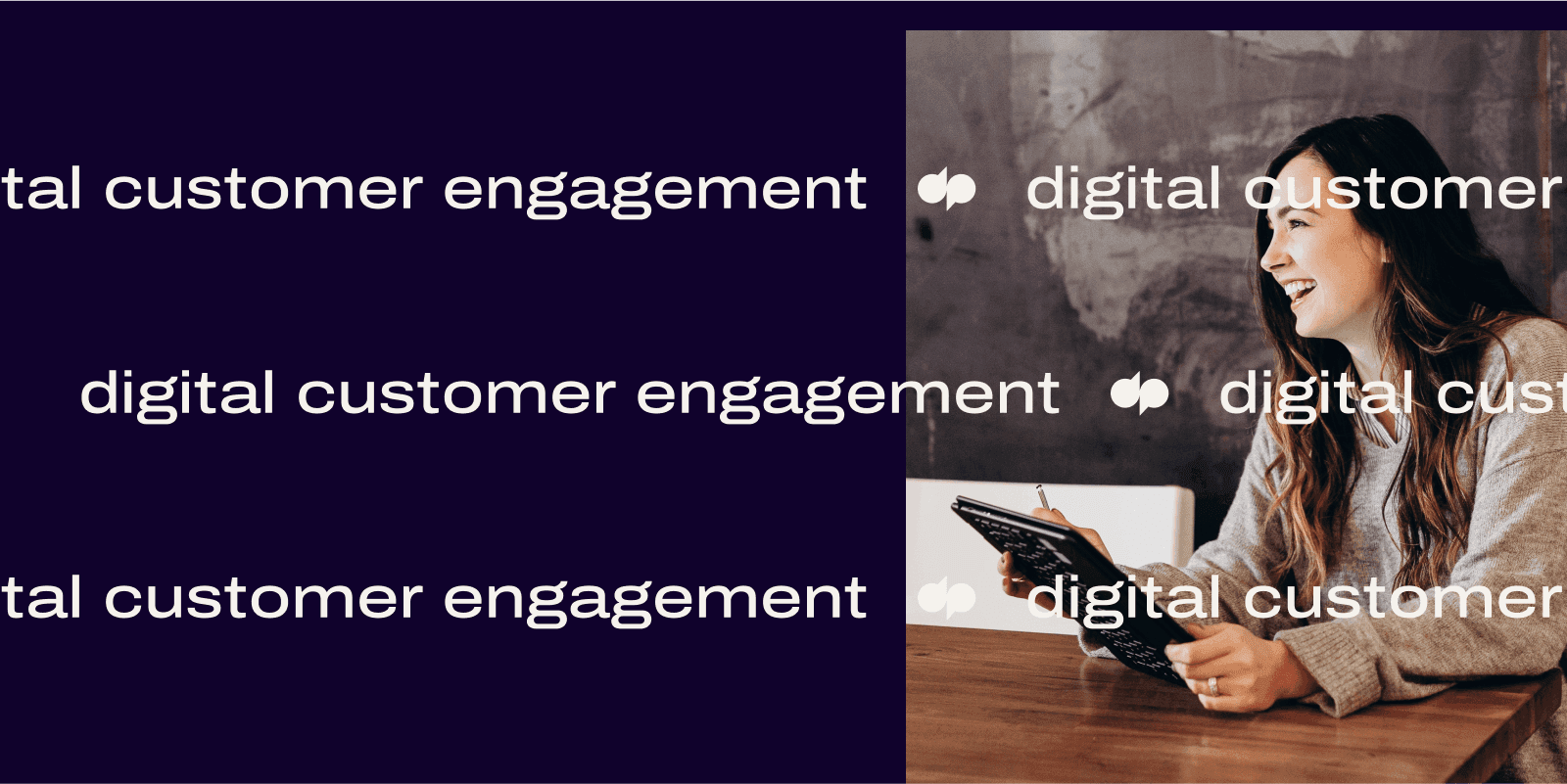 Digital customer engagement header