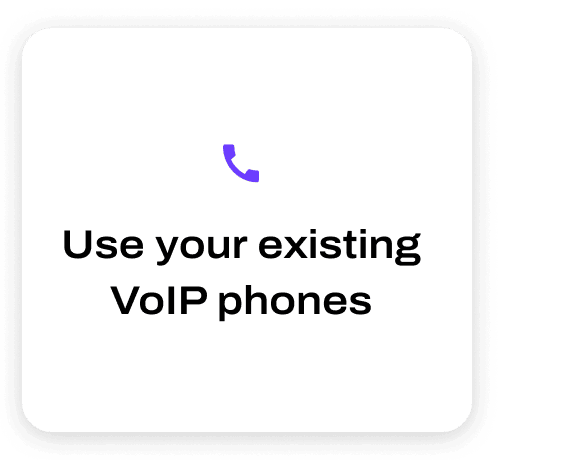 Use your existing Vo IP phone