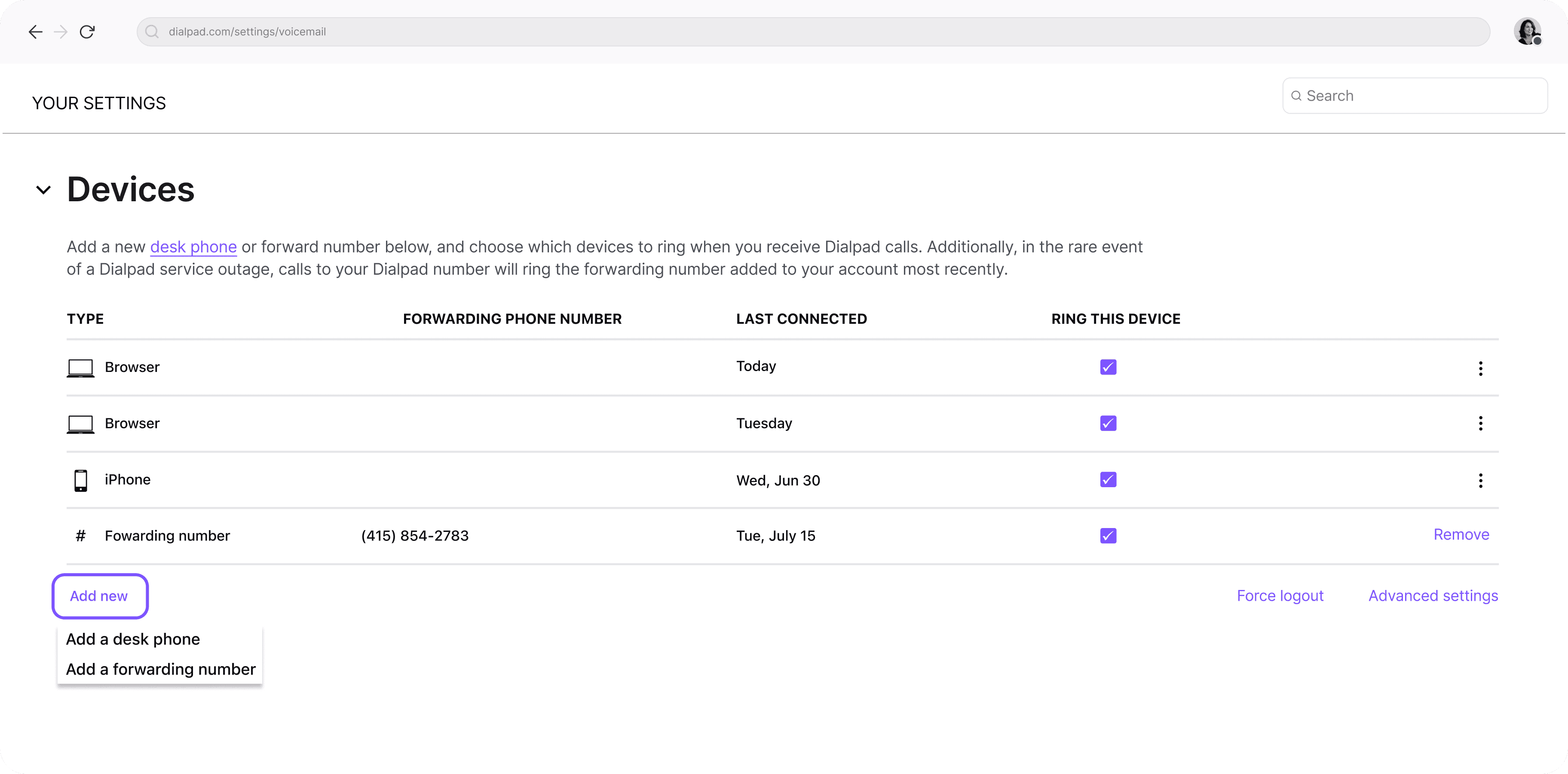 adding-a-call-forwarding-phone-number-in-dialpad