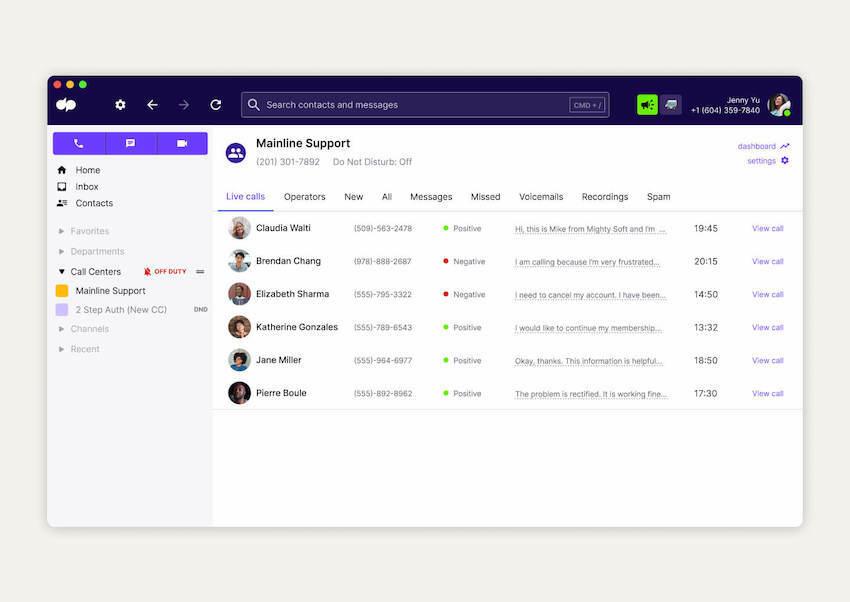 Single Item Card Sentiment analysis for a list of calls in real time blog size