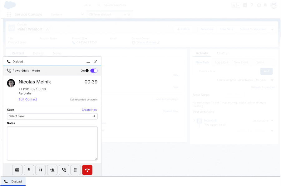 Salesforce Power Dialer blog size