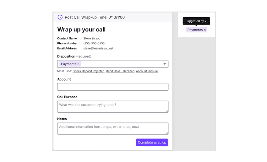 Call disposition in dialpad ai contact center blog size