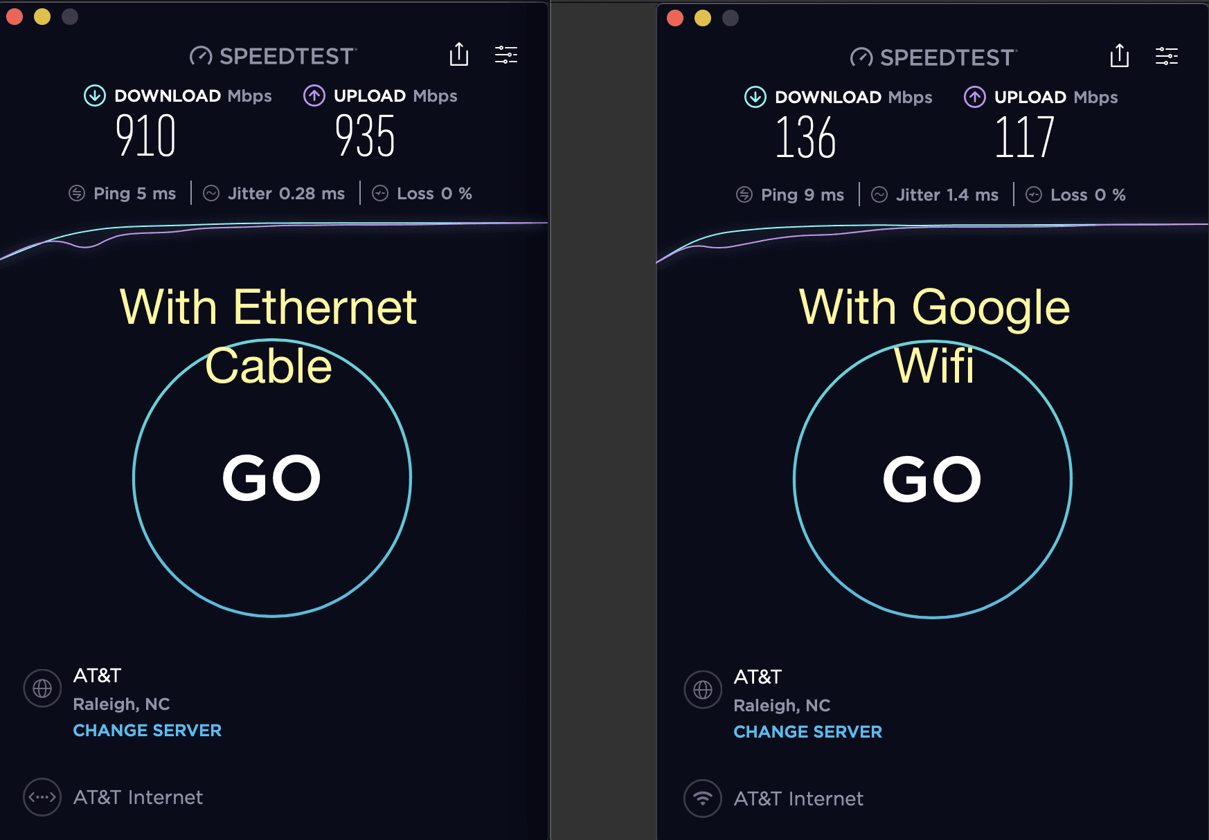 Connecting to wifi or ethernet