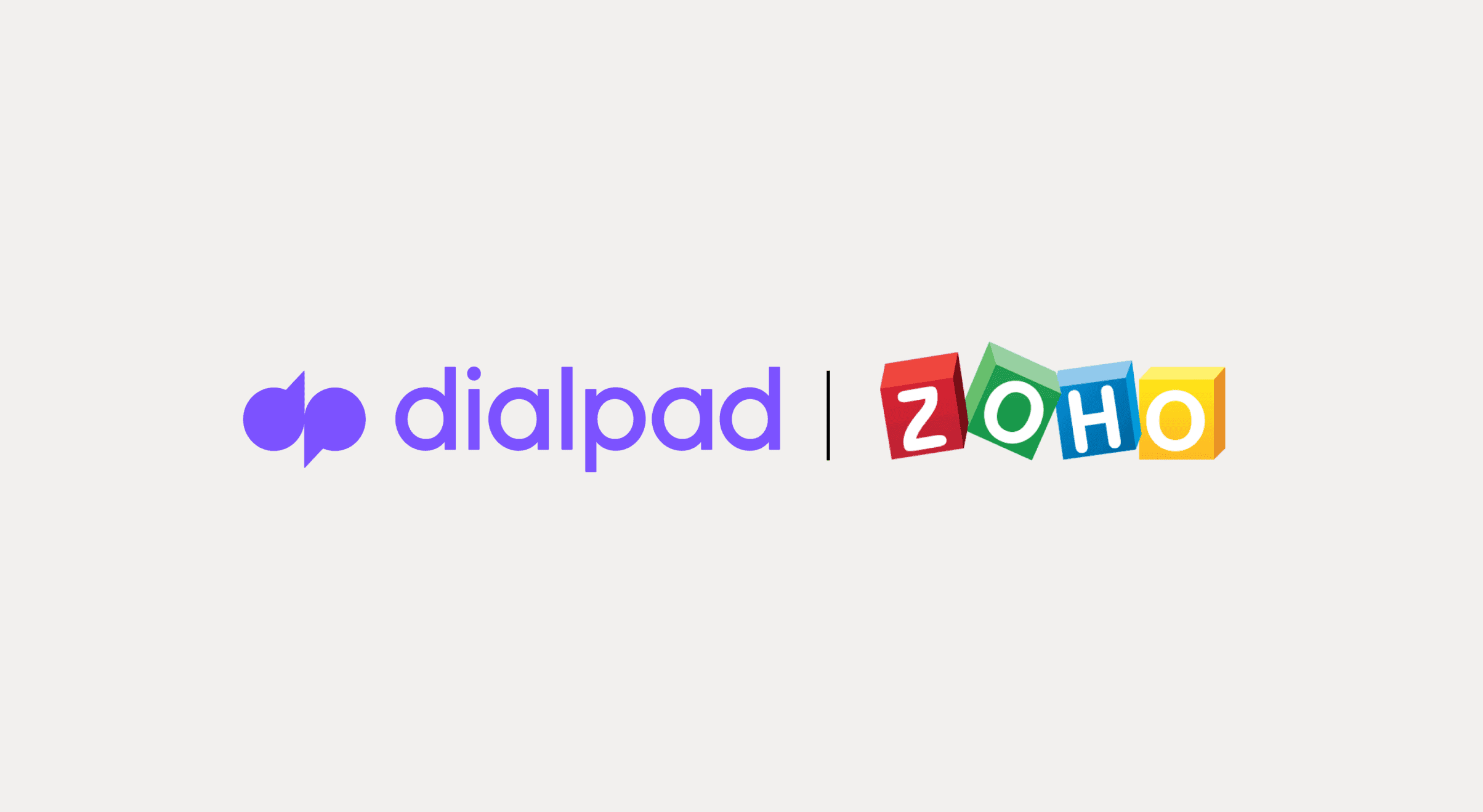 Dialpad and Zoho header