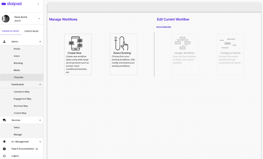 Managing workflows in dialpad ai contact center