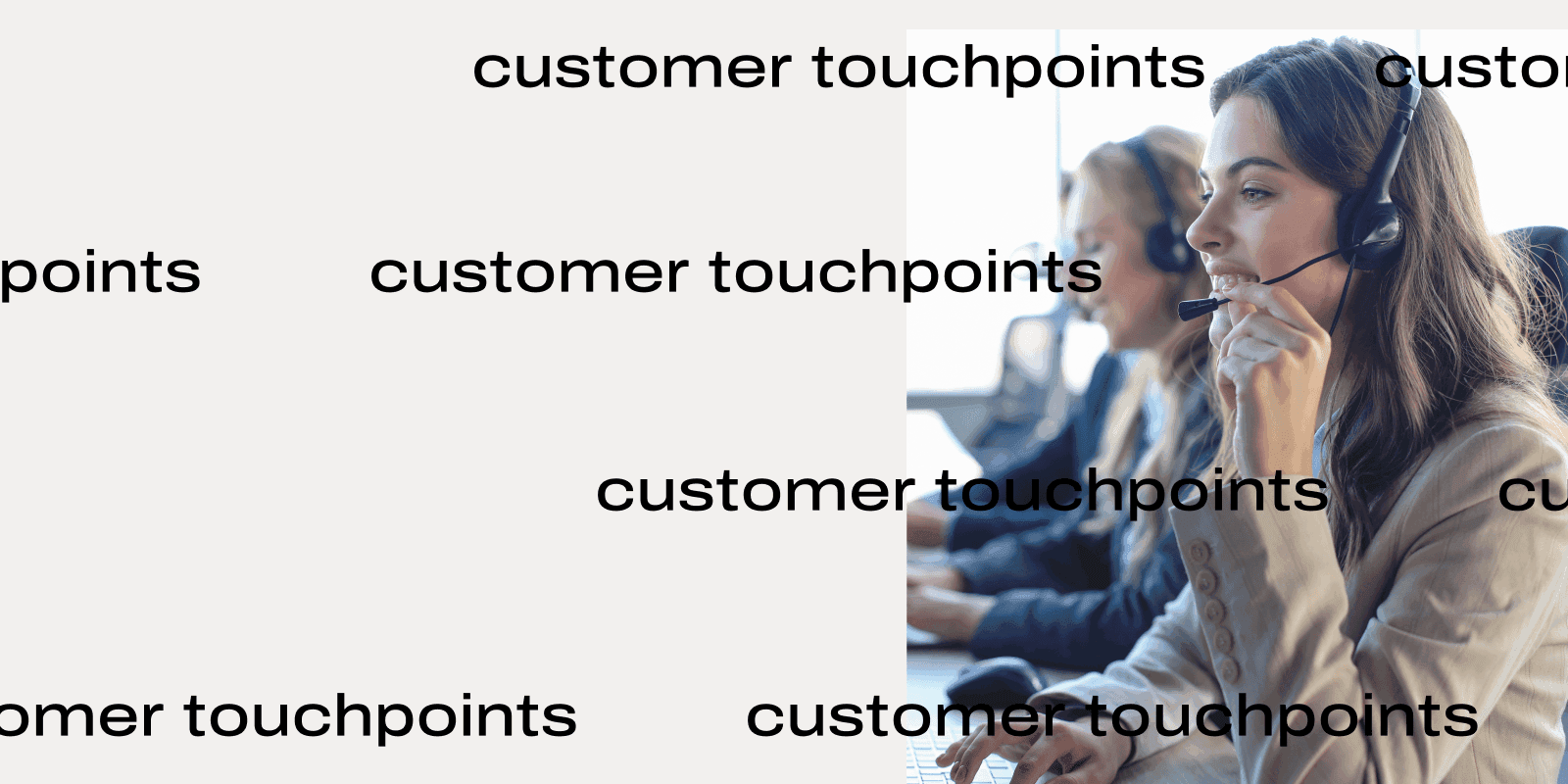 Customer touchpoints header