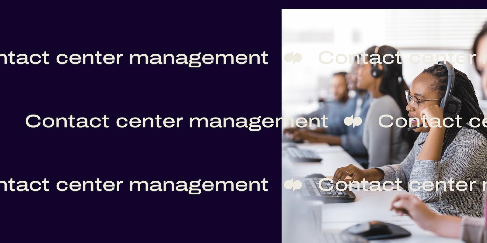 15 Contact center management header