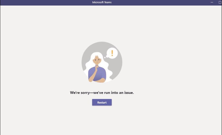 Microsoft Teams error