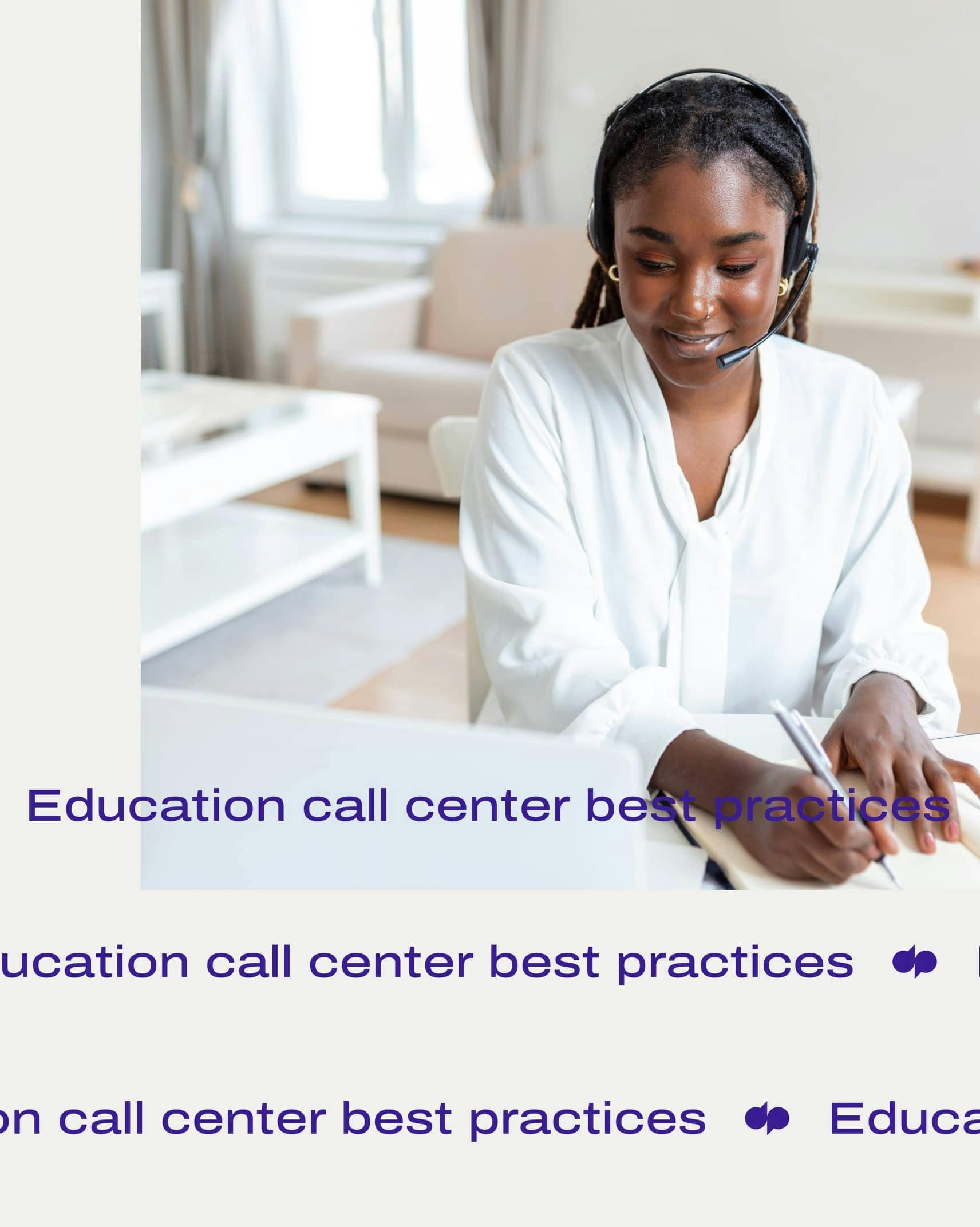 Education call center best practices