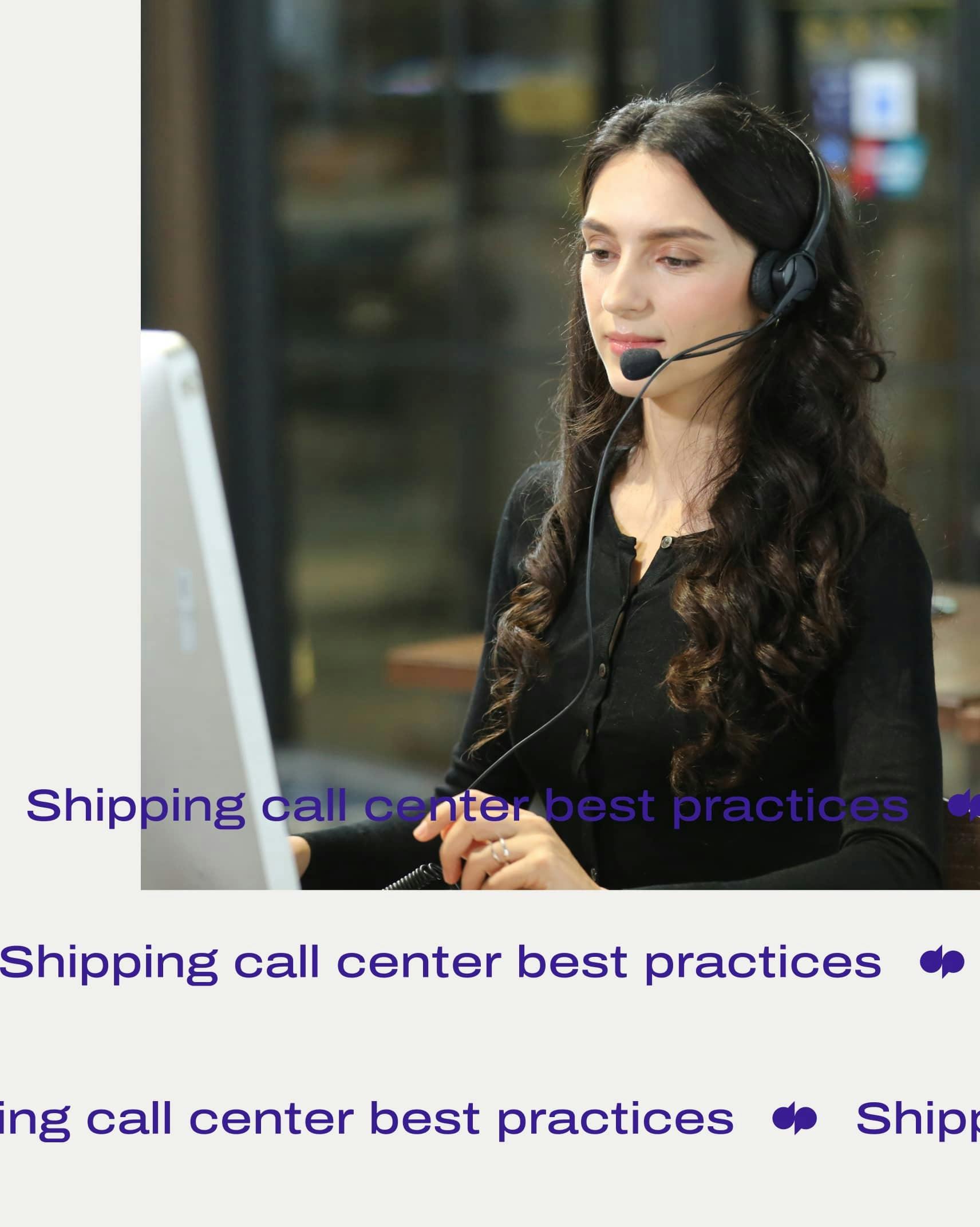 Shipping call center best practices card