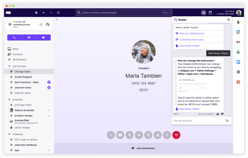 Dialpad Agent Assist