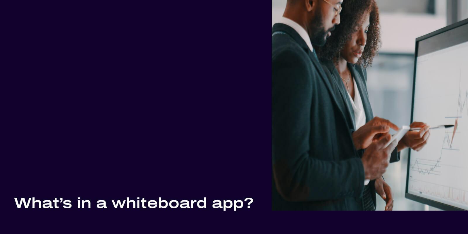 Whiteboarding app header