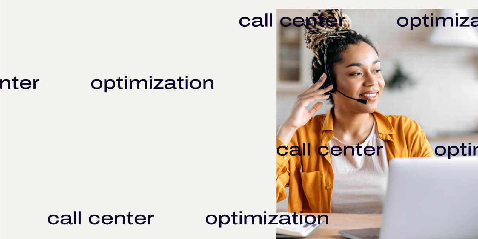 Call center optimization header