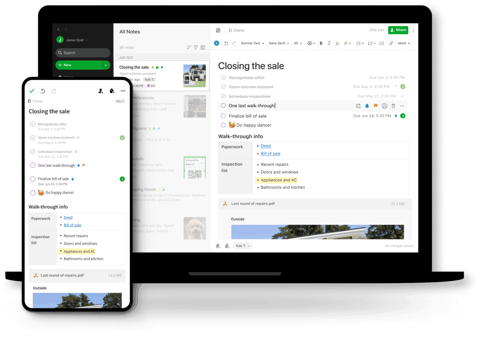 Evernote mobile app for business