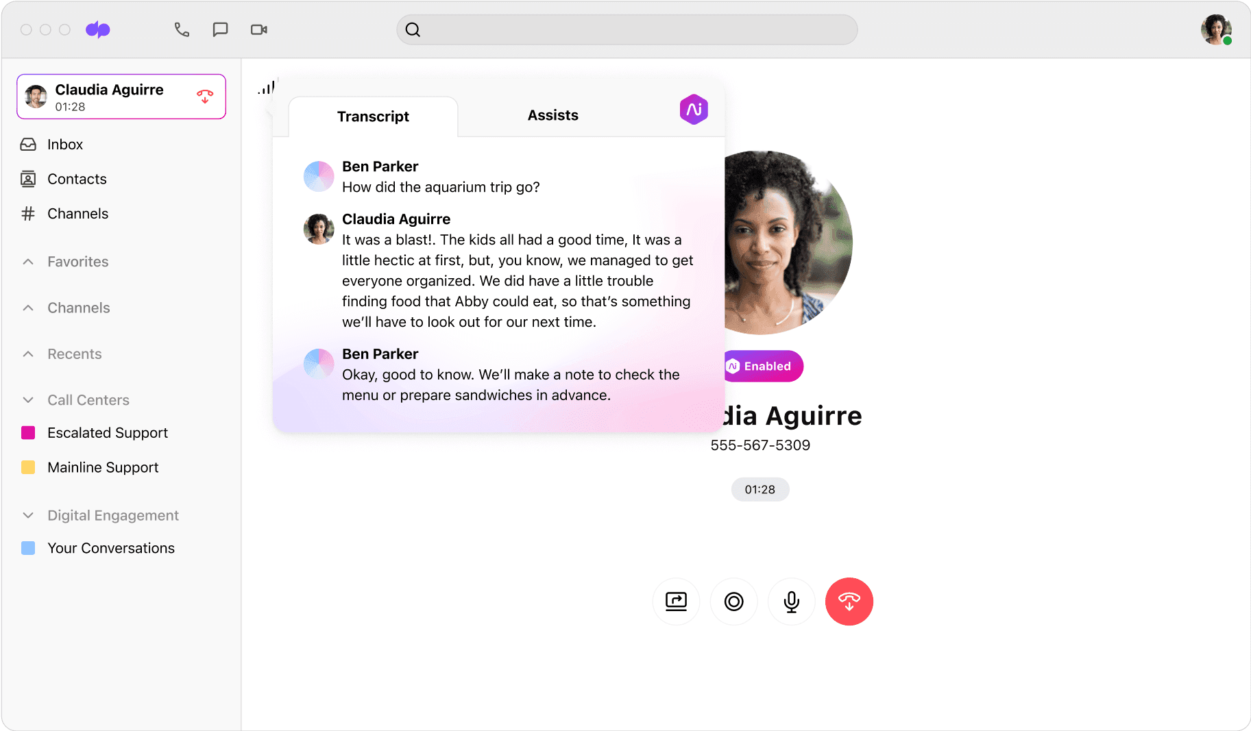 Transcription UI