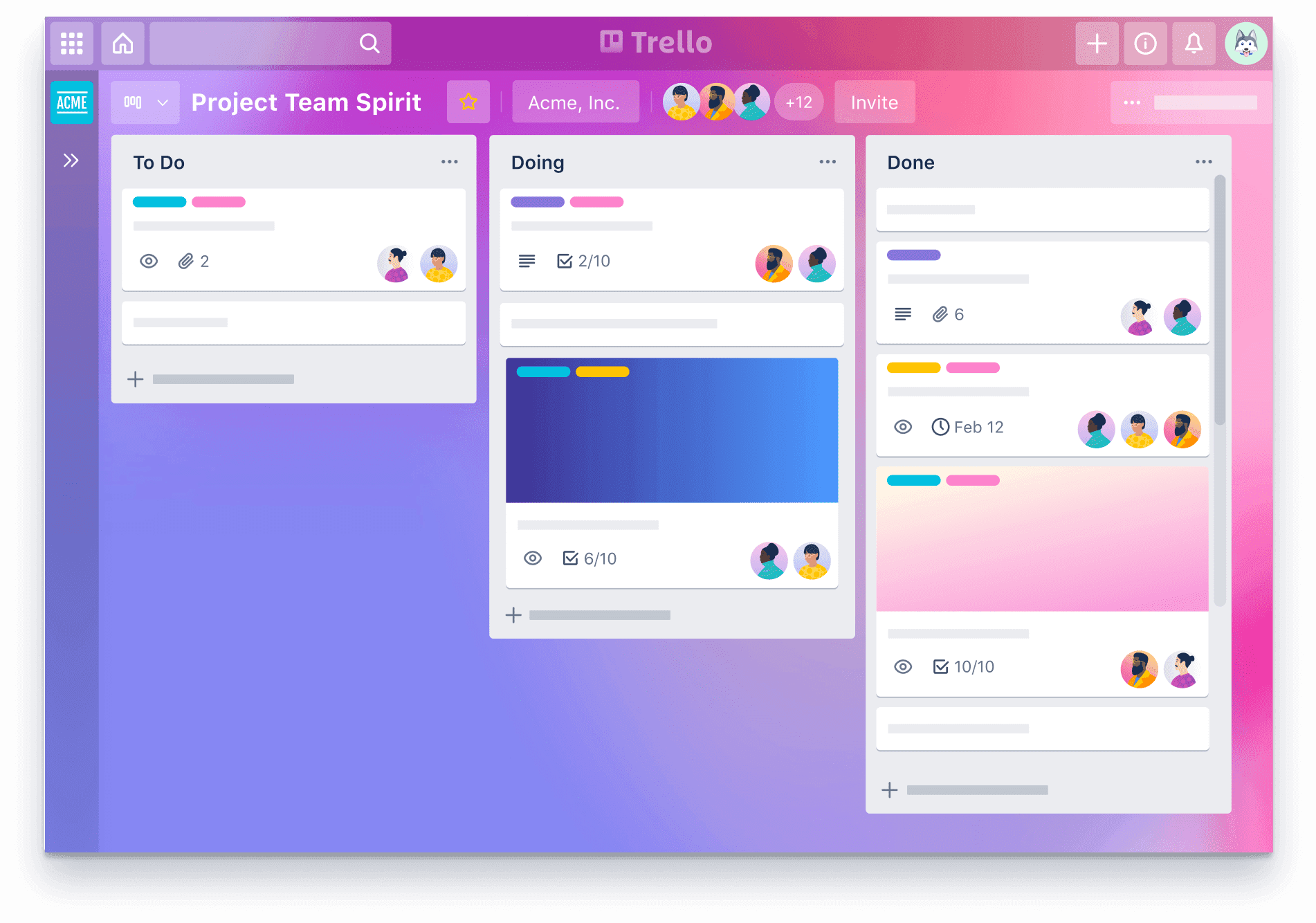 Trello project management app