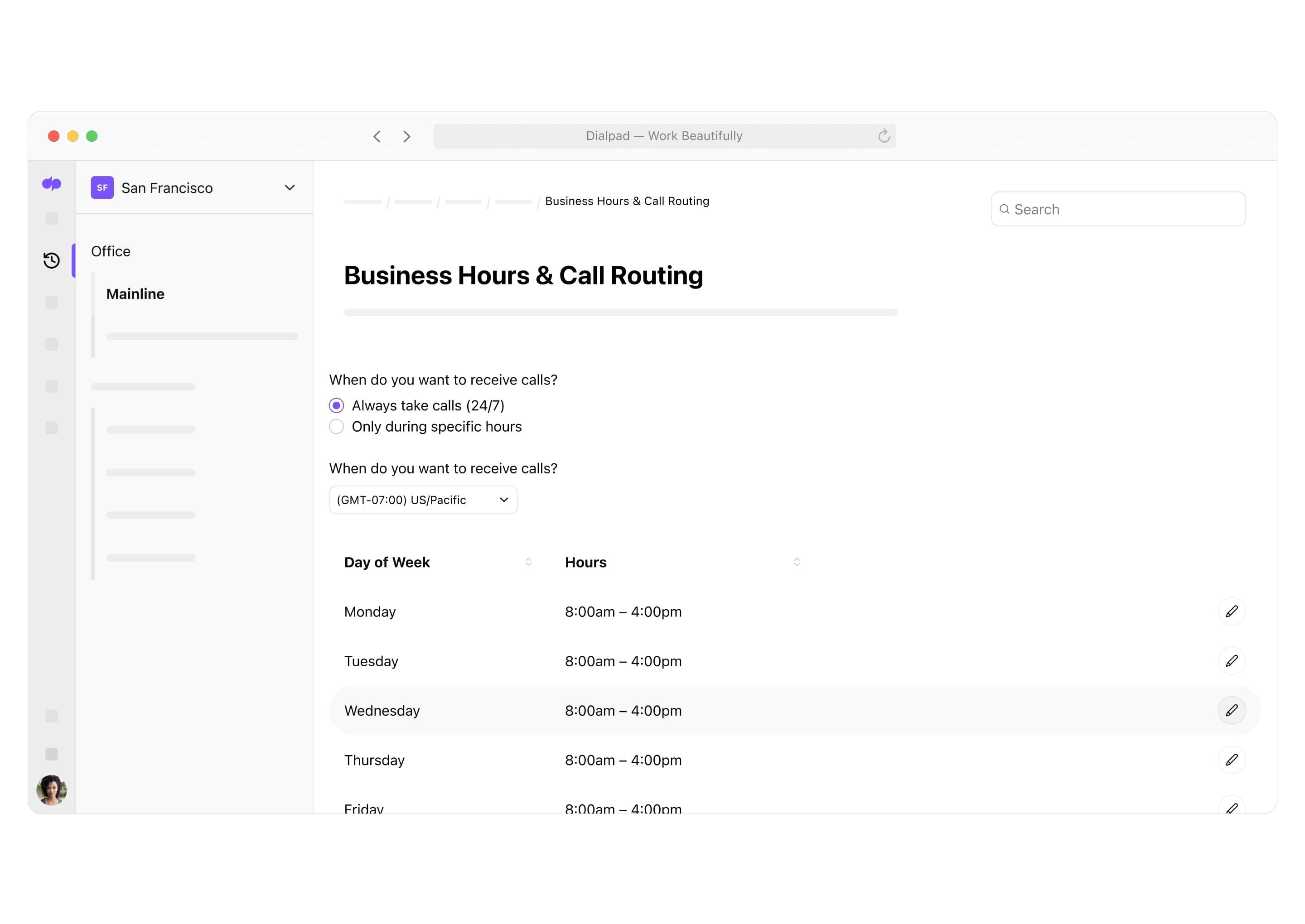 Call Routing Options Single Item Card v2