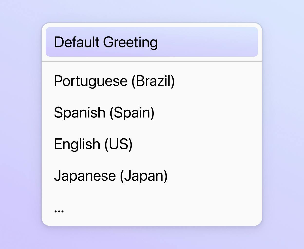 Multilingual greetings