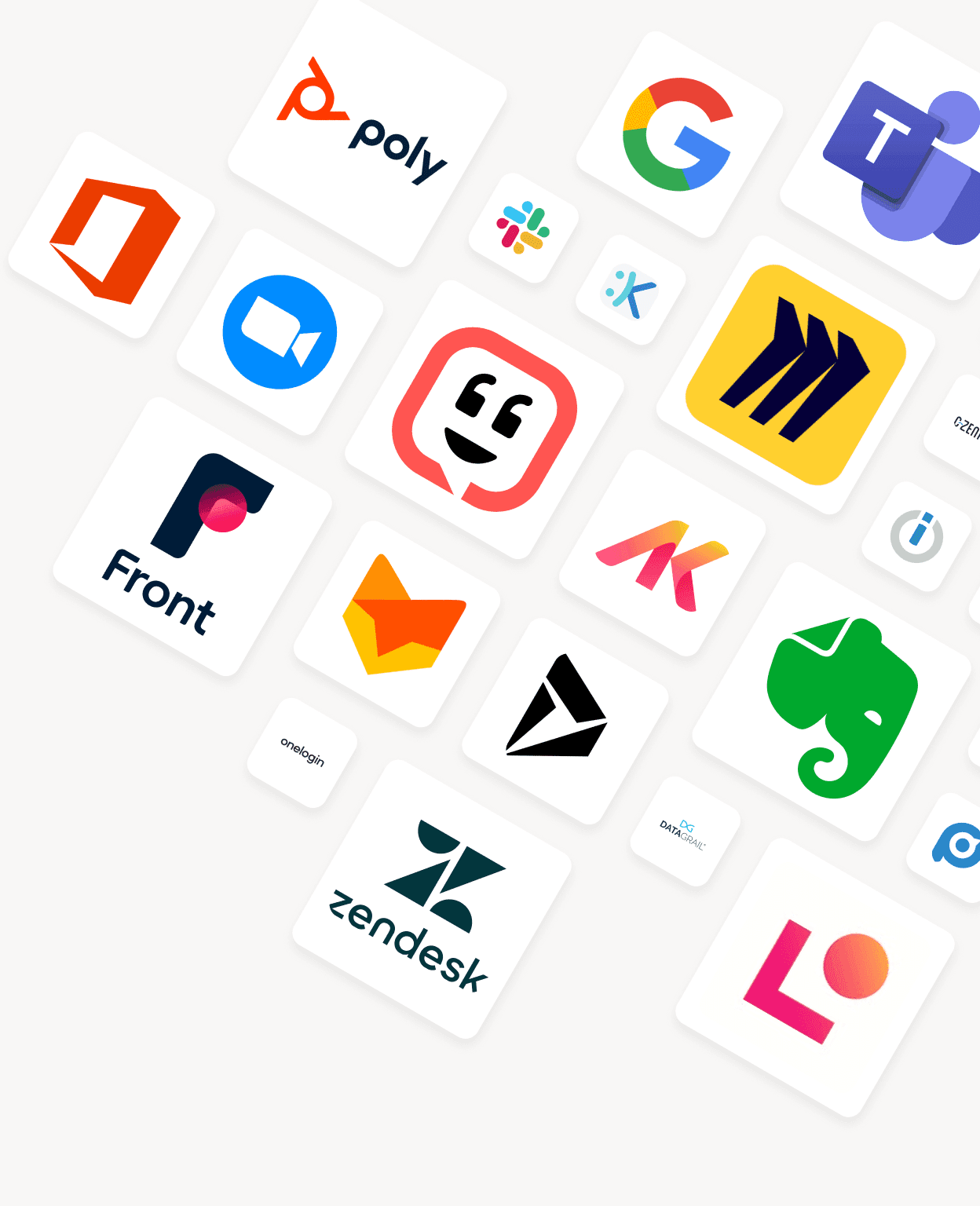 Logos of Dialpad integrations