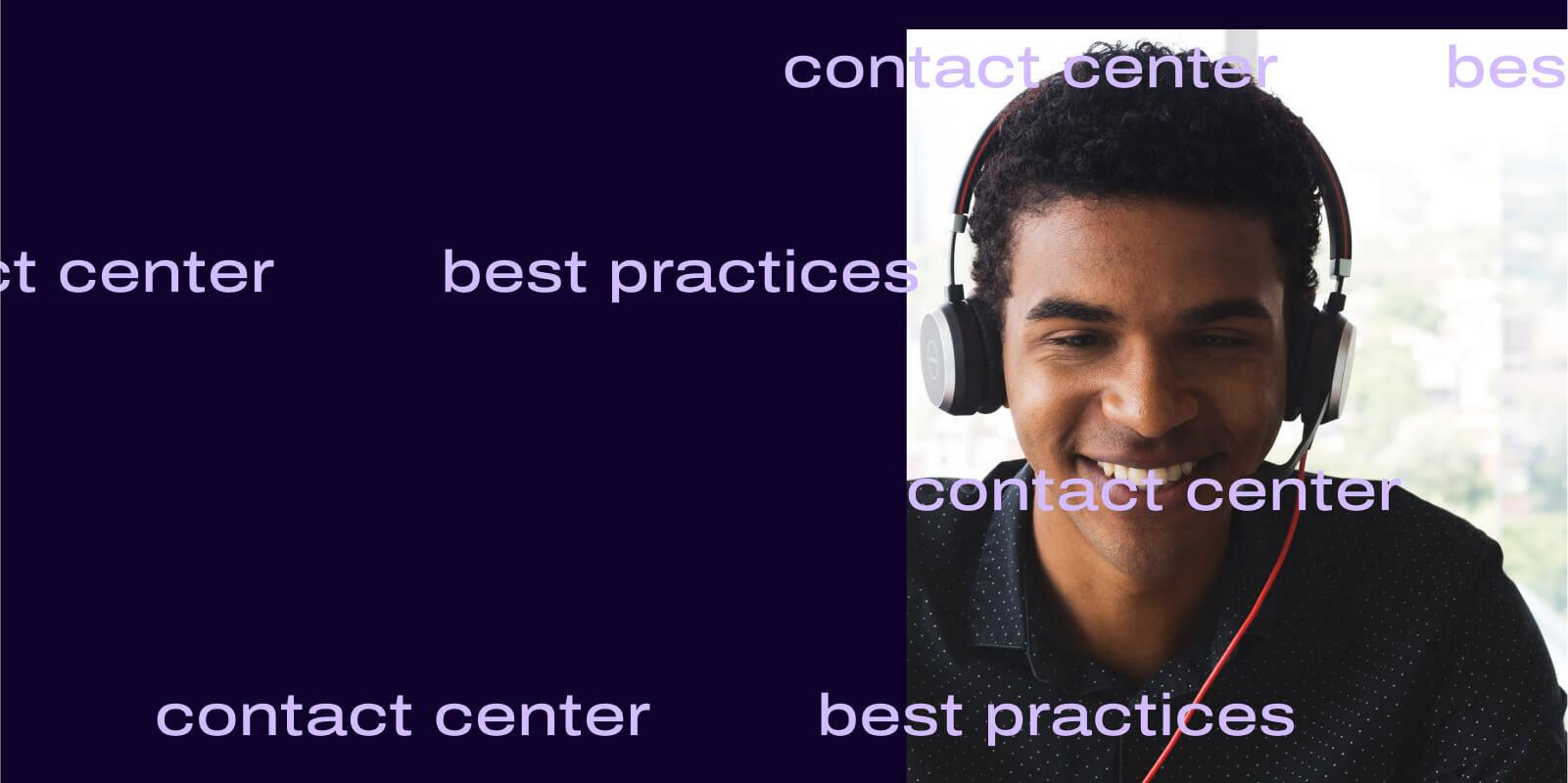 Contact center best practices header