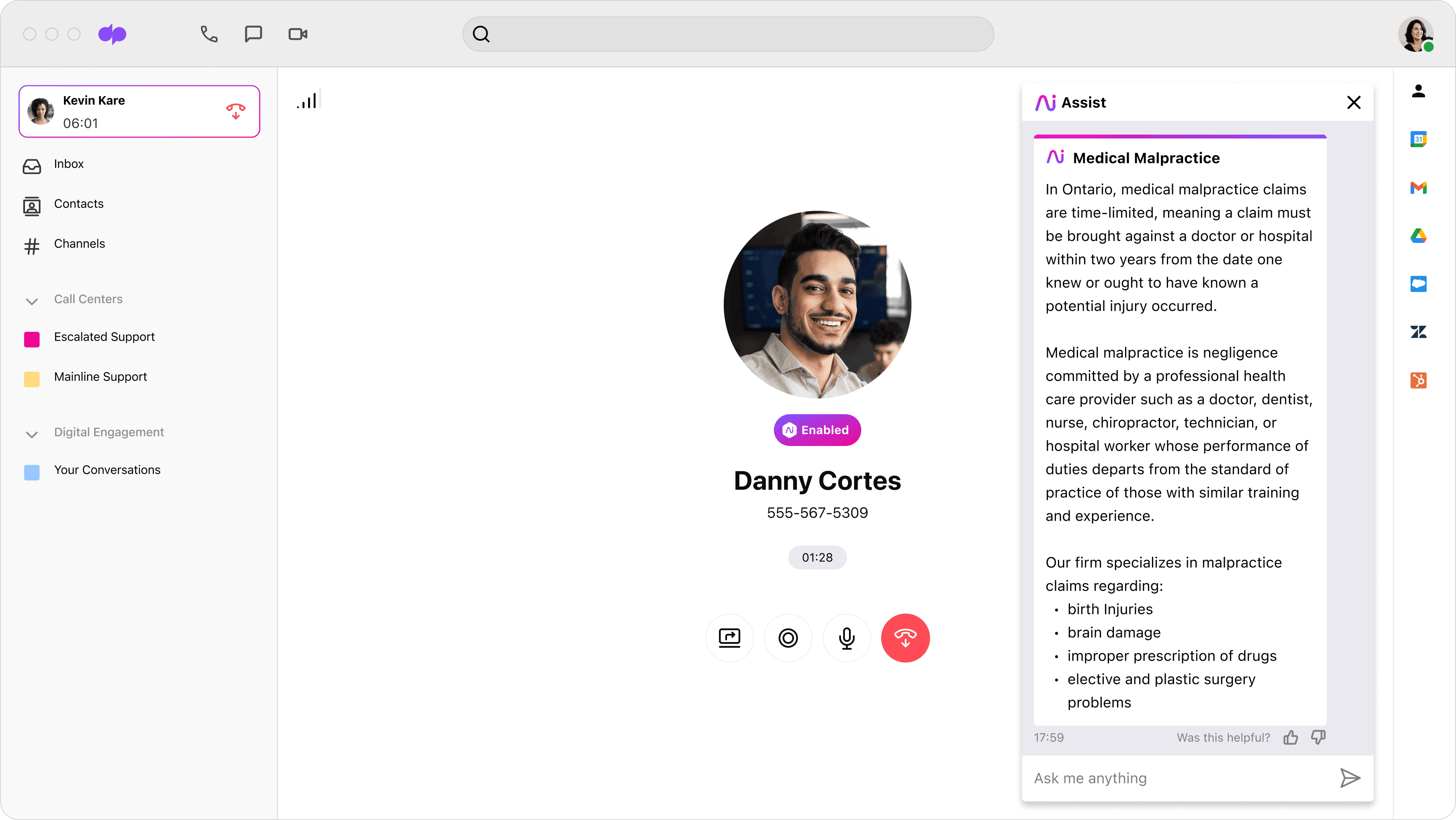 Dialpad Ai Agent Assist legal