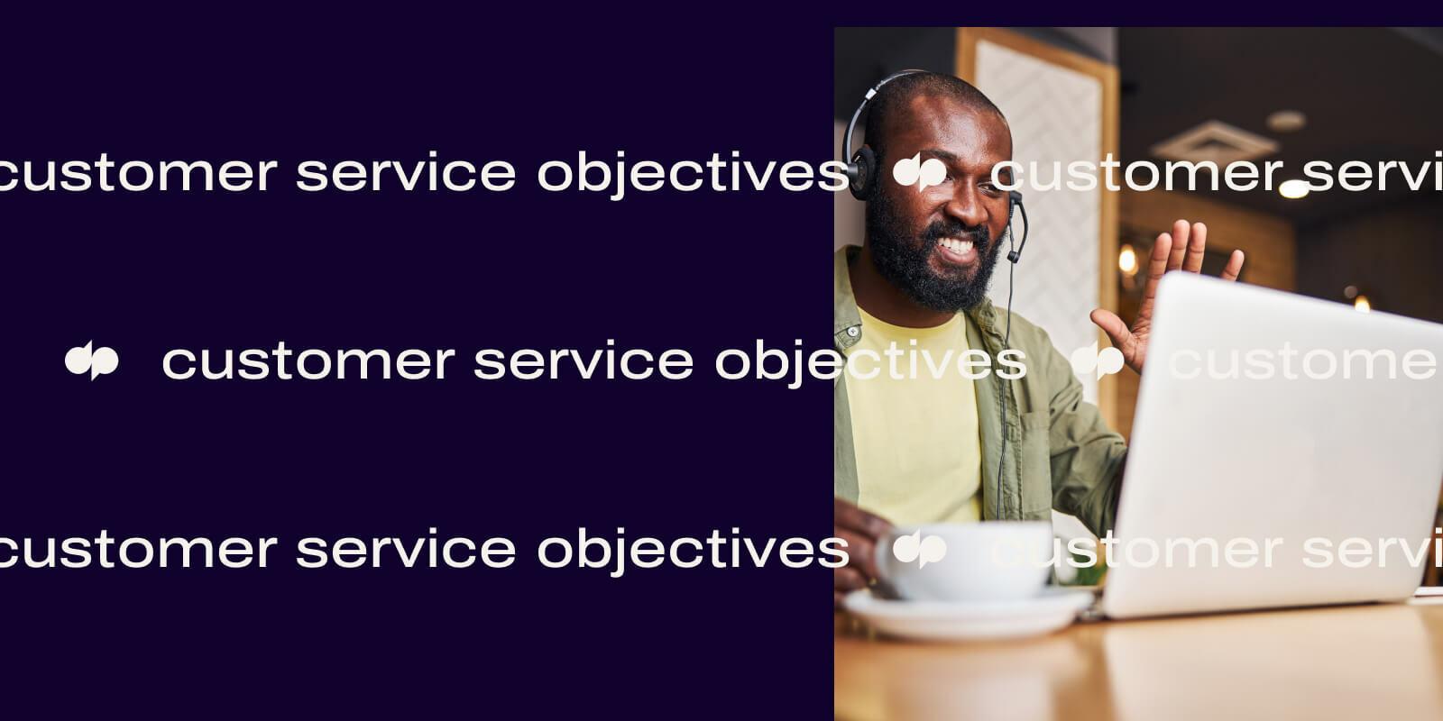 Customer service objectives header