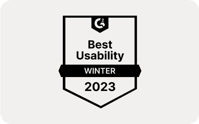 G2 Best Usability Winter 2023 UCAAS