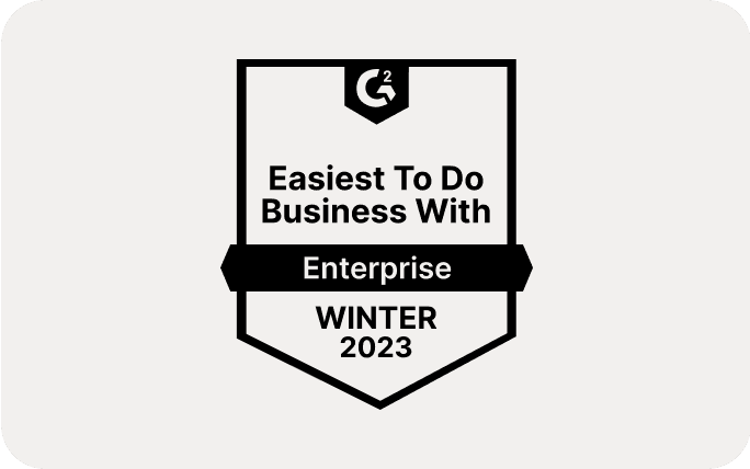 G2 Easiest to do Business With Enterprise Winter 2023 UCAAS