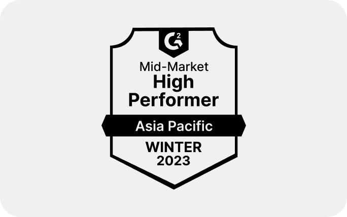 G2 Mid Market High Performer Asia Pacific Winter 2023 UCAAS