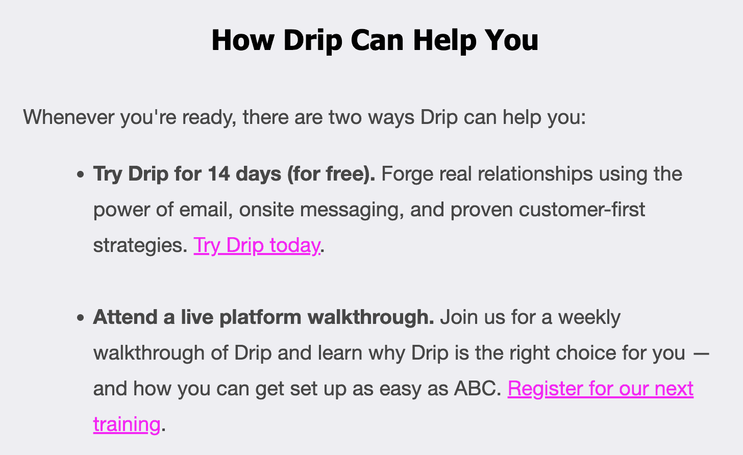 Drip help guide 1