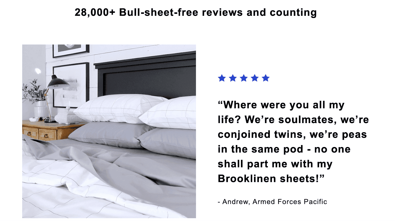 Customer review about bedsheets 1