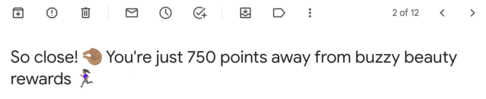 Email about points 1