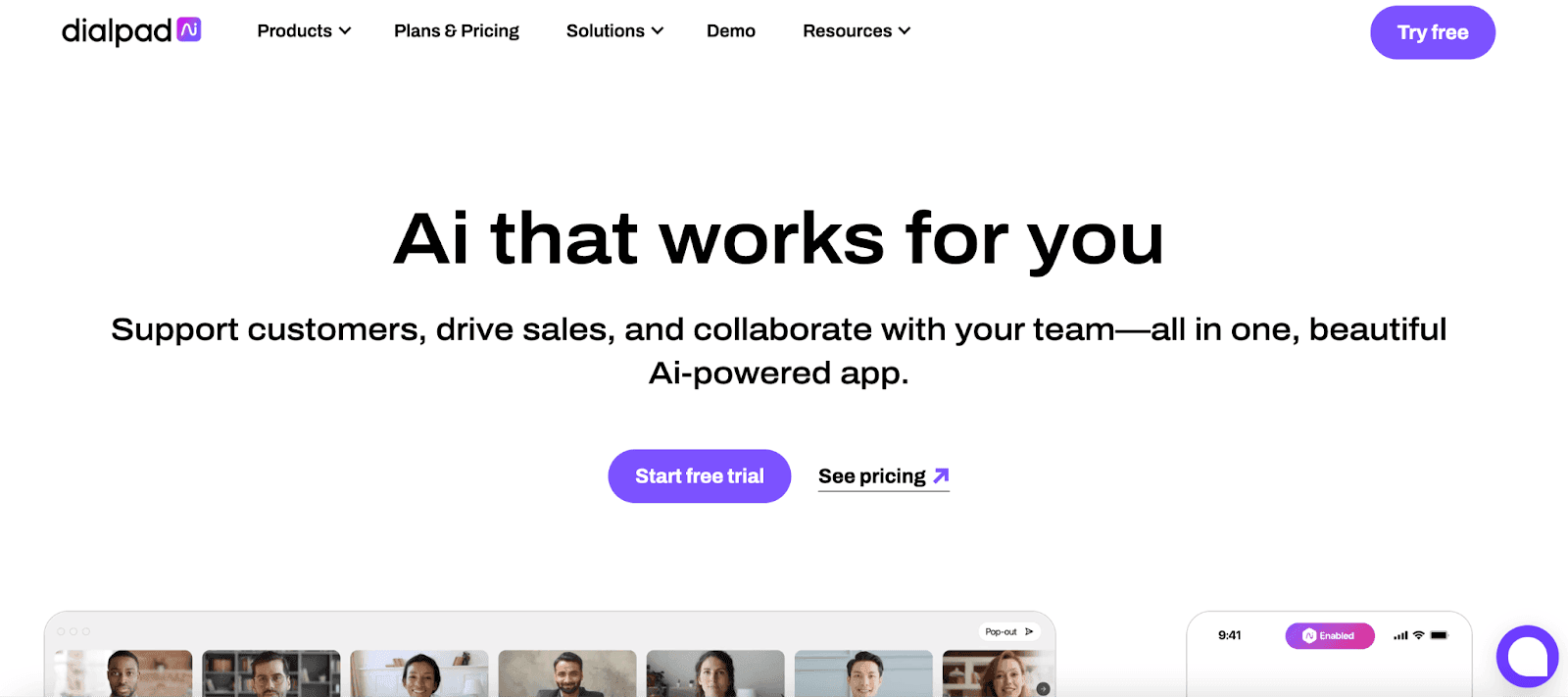 Dialpad Website Homepage