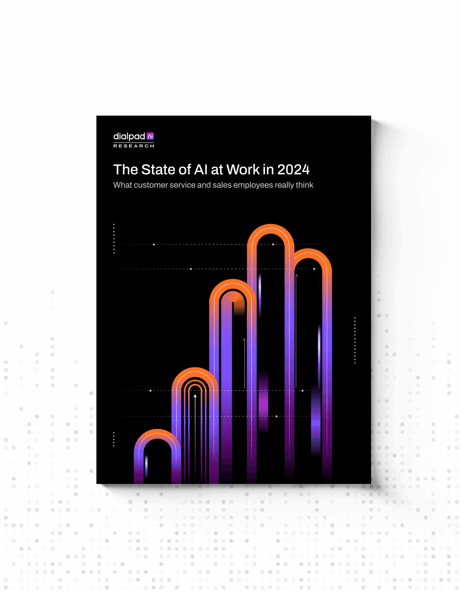 Mockup of a book titled "The State of AI at Work in 2024"