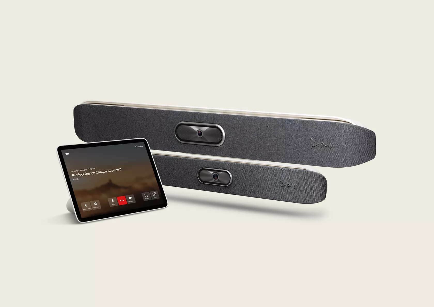 Poly's Studio hardware devices for conference room meetings