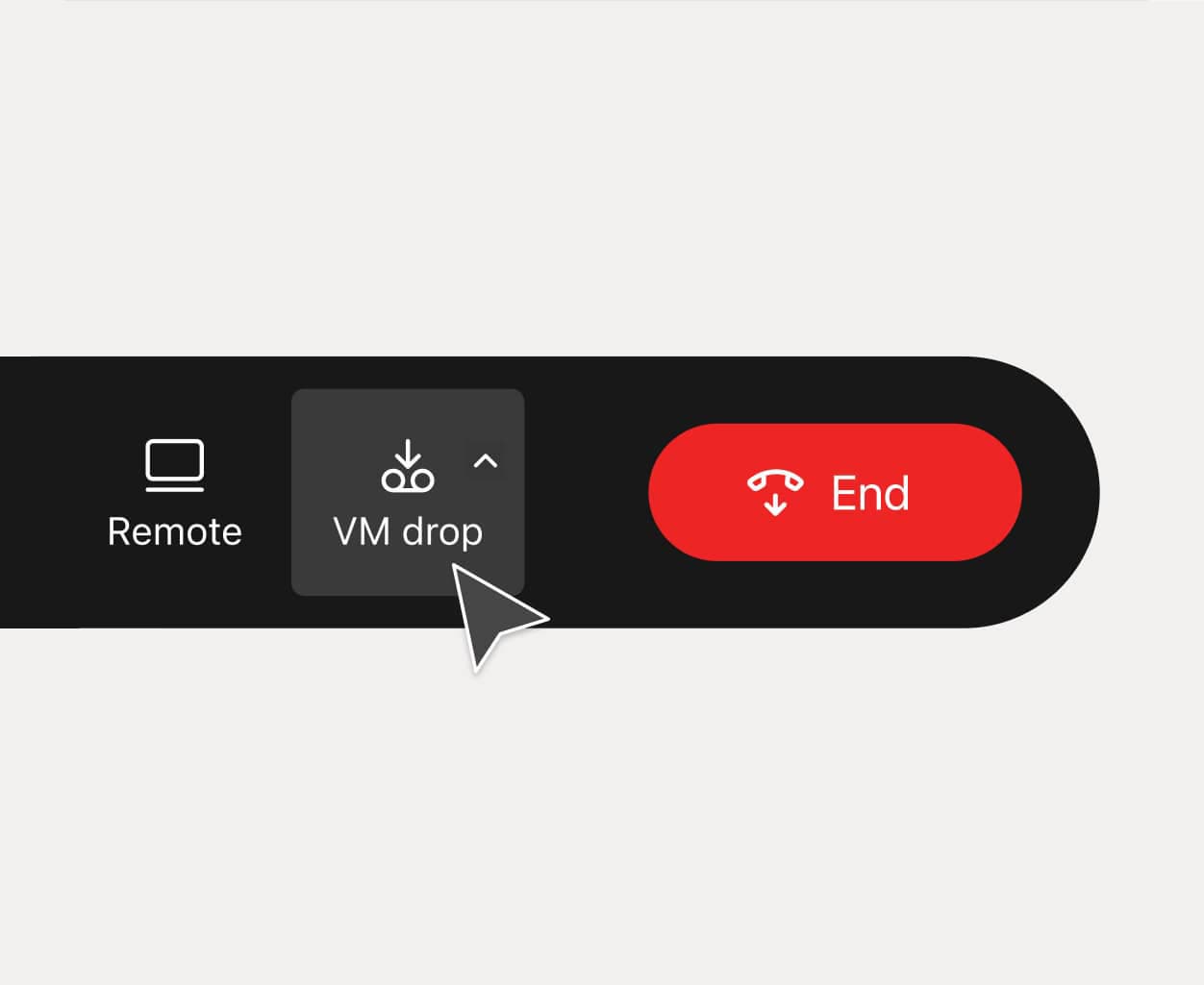 Dialpad's voicemail drop feature, which lets sales reps drop in a pre-recorded message when they hit prospects' voicemails.