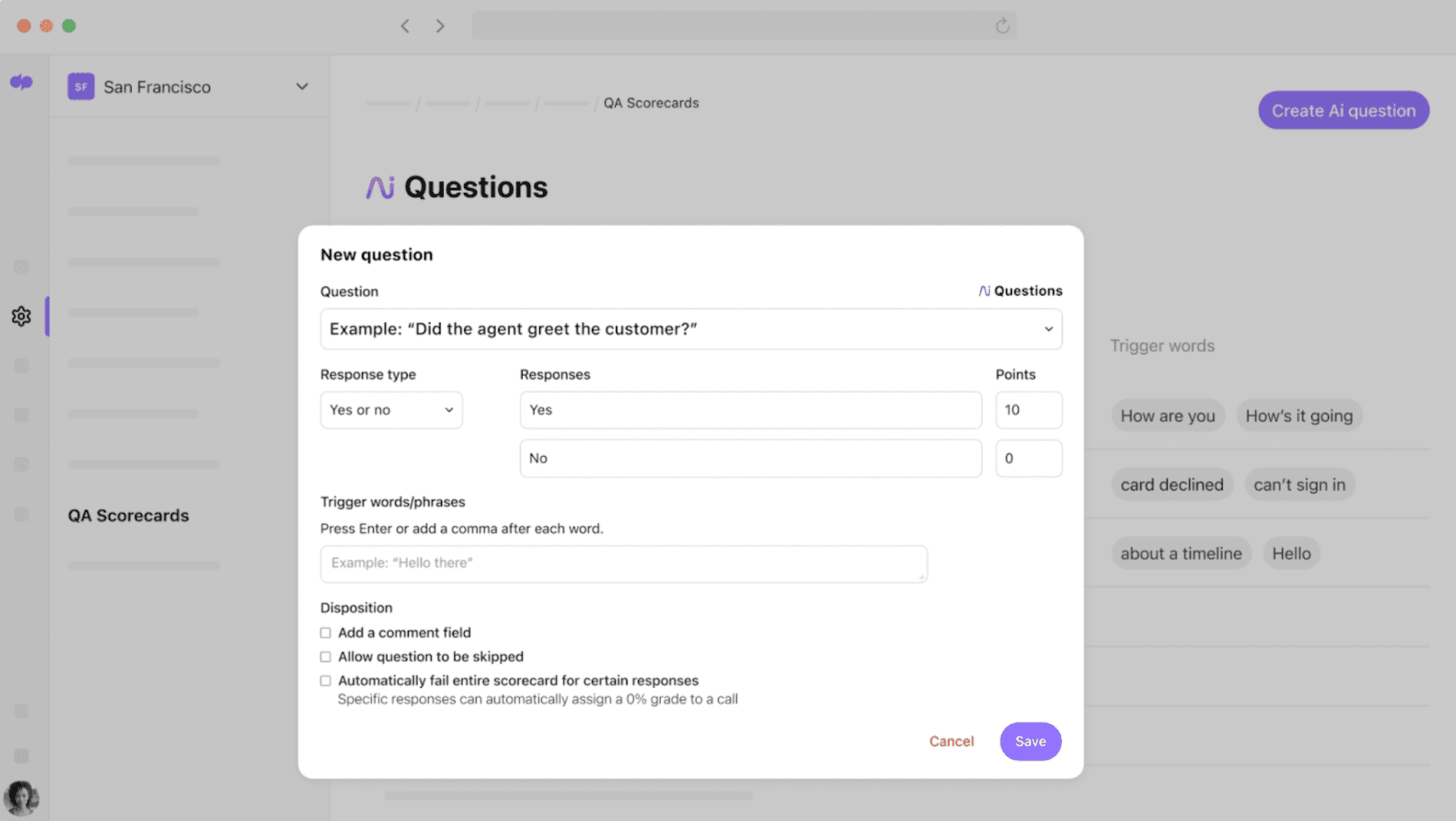 Dialpad's Ai Scorecard