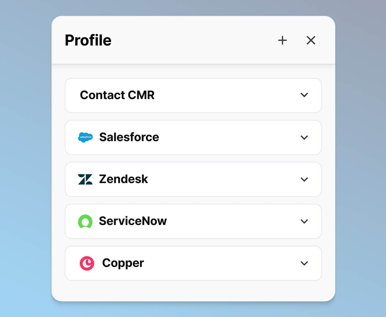 Screenshot of Dialpad's integrations