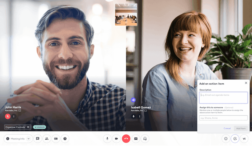 Add Action Item blog size
