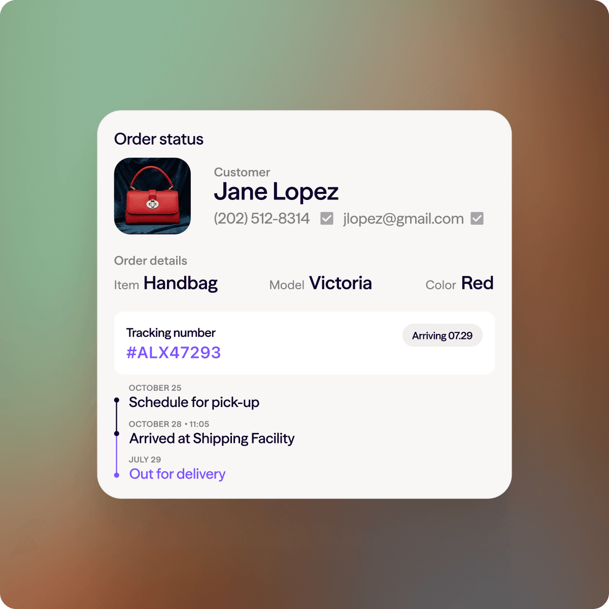 Screenshot of an Ai Agent helping a human customer to route to the correct customer service team