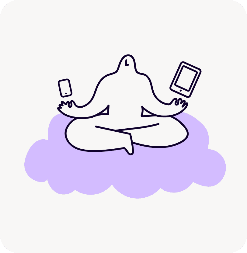 Illustration - cross legged