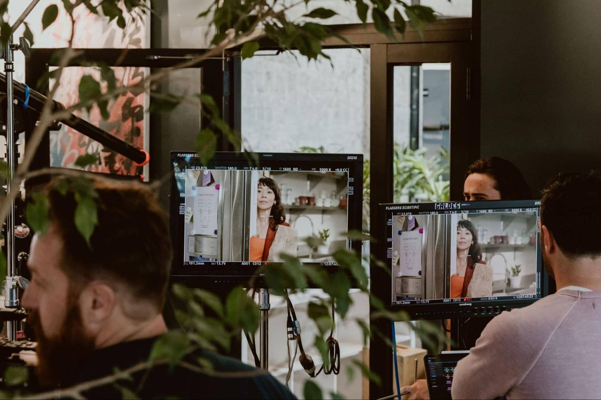 Behind the scenes shot of dialpads 22the good ai22 commercial