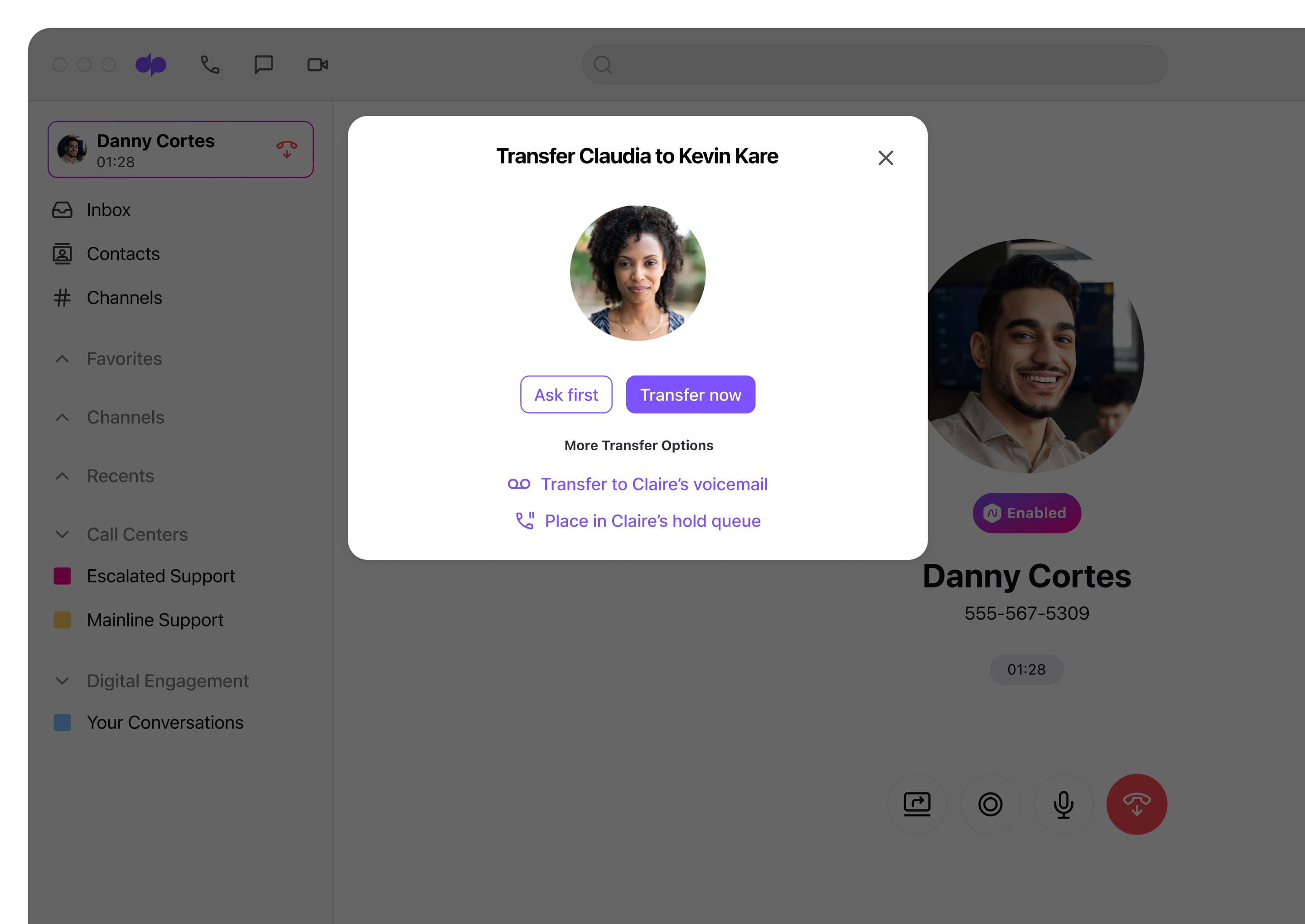 How dialpad's call transfer feature works