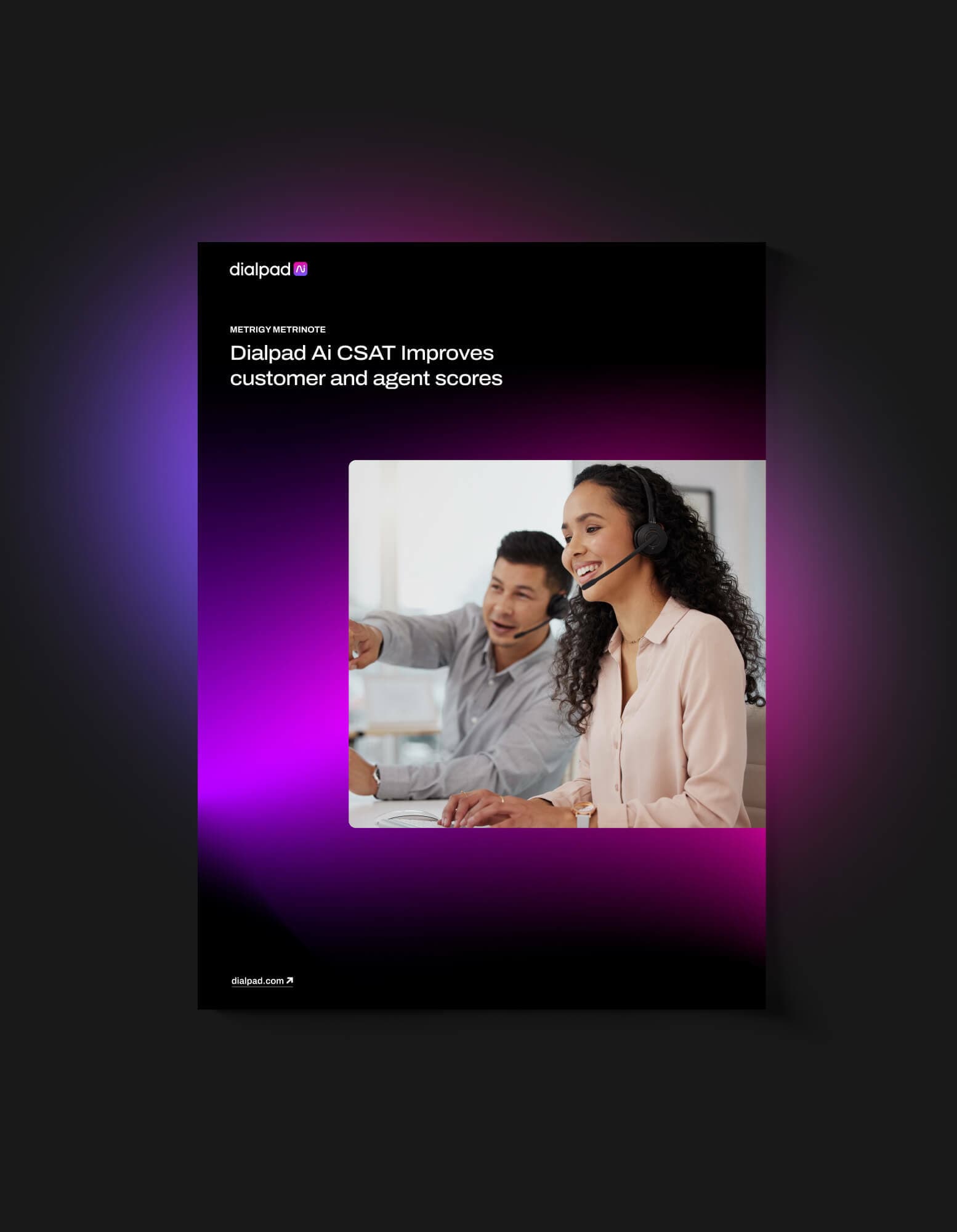 Dialpad Ai CSAT Improves customer and agent scores grid image