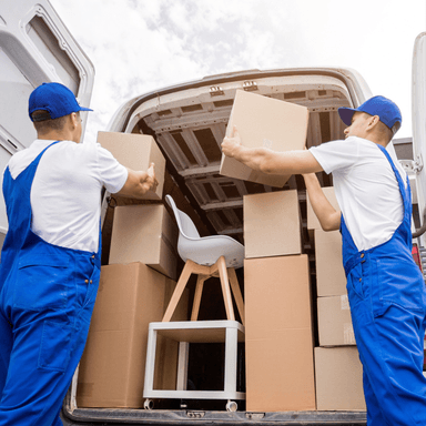 People moving boxes