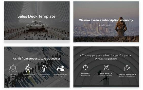Zuora sales deck presentation