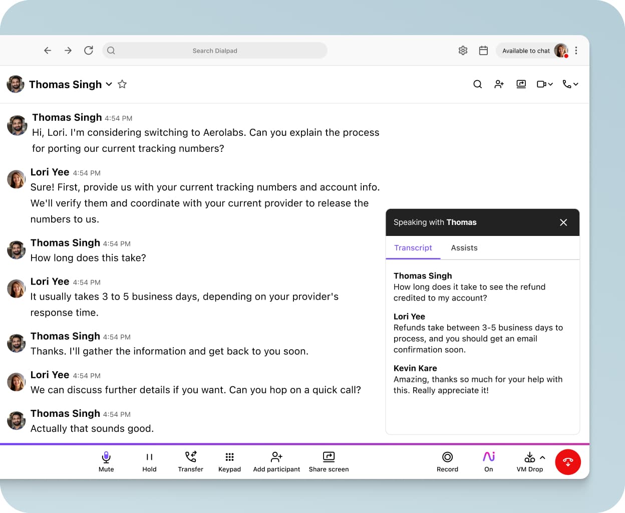Real-time Call Center Transcription: Get a Product Tour | Dialpad